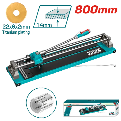 Total 800mm Manual Tile Cutter 14mm Max Thickness - THT578001 Total